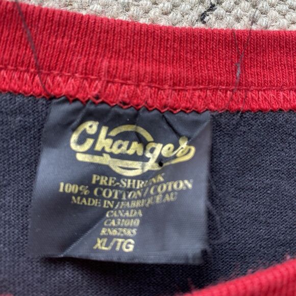 Vintage Y2K Changes Cobra T Shirt XL Black Red GI Joe Hasbro 3/4 Sleeve Baseball - Picture 4 of 8